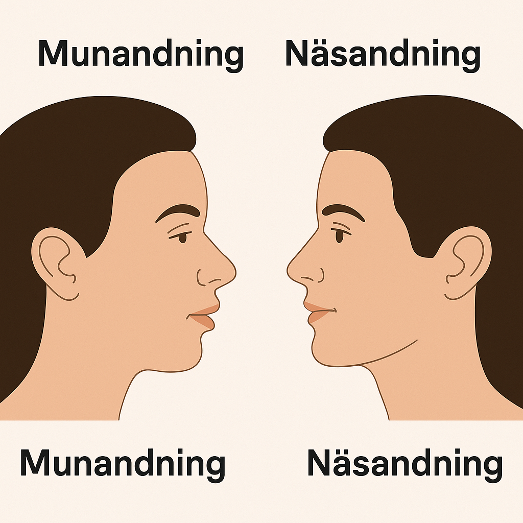 Hur näsandning påverkar ansiktsutveckling och käklinje