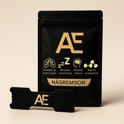 AE Näsremsor – 30-pack för bättre andning & minskad snarkning